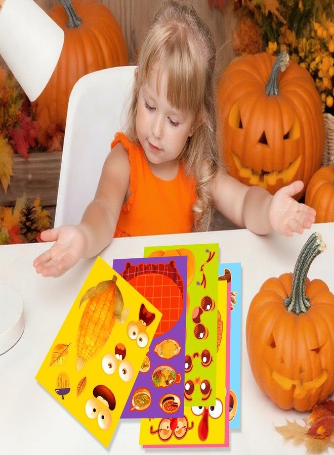CUTELIILI Make a Turkey Stickers 36 Sheets Thanksgiving Stickers for Kids Turkey,Bear,Tribal,Maize,Squirrel Face Sticker Make Your Own Face Sticker Party Favors DIY Crafts Classroom Teacher Reward - Image 4